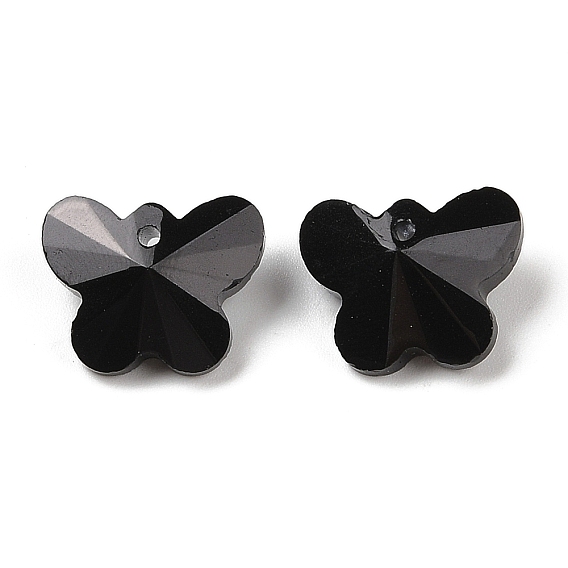 Стеклянные подвески, вернуть точку, граненые, бабочки прелести