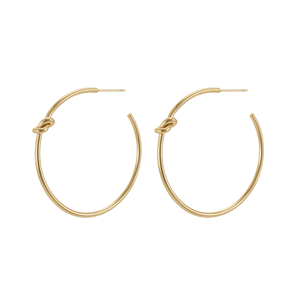 304 из нержавеющей стали серьги, круглые, ионное покрытие (ip)