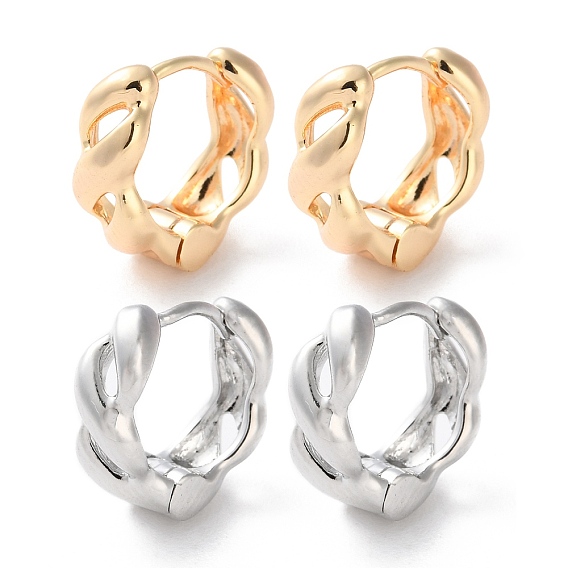 Латунные серьги обруча, долговечный, цепочка-оберег