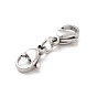304 Stainless Steel Double Lobster Claw Clasps