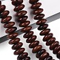 Натурального красного дерева обсидиана бисер нитей, рондель