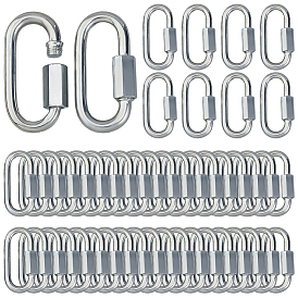 Q235 Карабины для скалолазания из углеродистой стали, застежки для ключей с бусинами, овальные