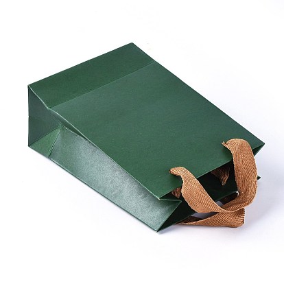 Kraft Paper Bags, Gift Bags, Shopping Bags, with Cotton Cord Handles