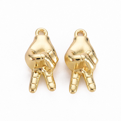 Crémaillère pendentifs en alliage placage, sans cadmium et sans plomb, palm, pour gagner
