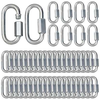 Q235 Карабины для скалолазания из углеродистой стали, застежки для ключей с бусинами, овальные