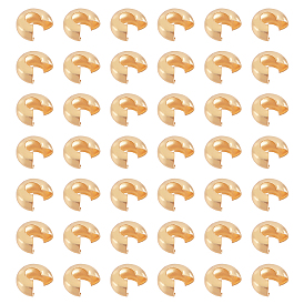 150 шт. латунные обжимные бусины, рондель