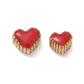 304 perlas de esmalte de acero inoxidable, corazón