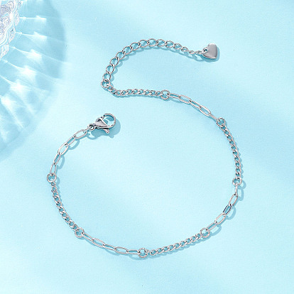 304 Браслеты из витой цепочки и тросов из нержавеющей стали для женщин