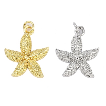 Стойки обшивки латунные подвески, долговечный, без свинца и без кадмия, с целью перехода в кольце, прелести морская звезда