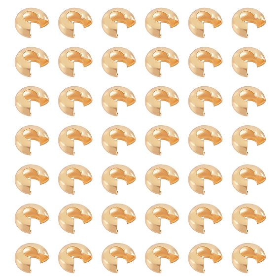 150 шт. латунные обжимные бусины, рондель