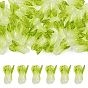 36Pcs Handmade Lampwork Beads, Cabbage