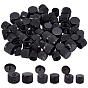 60Pcs 3 Style PP Plastic Flip Top Lids for Refillable Squeeze Bottle, Hand Sanitizer Bottle Replacement Caps, Column