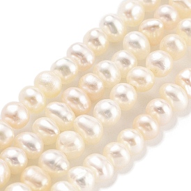 Natural Cultured Freshwater Pearl Beads Strands, Potato