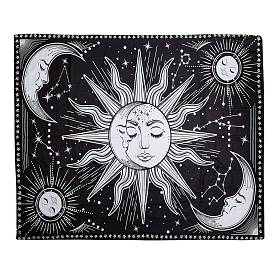 Polyester Decorative Wall Tapestry, for Home Decoration, Rectangle with Sun & Moon