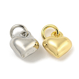 Brass Charms, Heart Charms