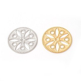 Латунь филигрань столяры ссылки, стойки покрытие, плоско-круглые