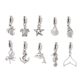 Подвески из сплава в тибетском стиле с морской тематикой