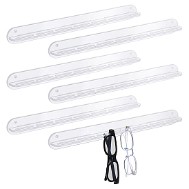 6 комплекты акриловых подставок для хранения солнцезащитных очков, с железным винтом и пластиковой фурнитурой