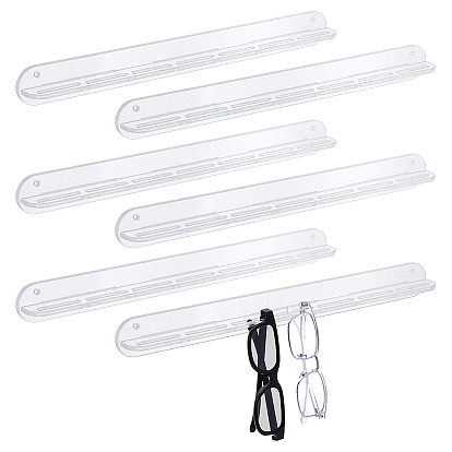 6 комплекты акриловых подставок для хранения солнцезащитных очков, с железным винтом и пластиковой фурнитурой