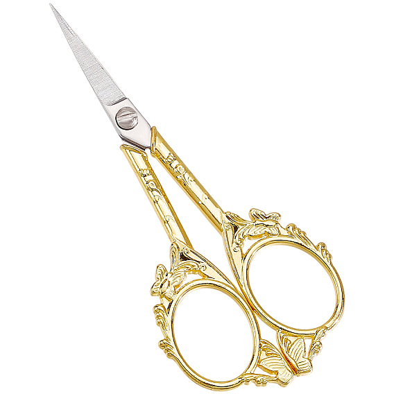 1 ножницы из нержавеющей стали для ПК, ножницы для вышивания, швейные инструменты, золотые