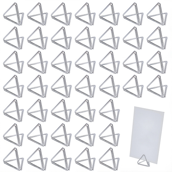 32шт. мини-железные держатели карточек, симпатичные настольные держатели карт, для свадьбы, стороны, треугольные