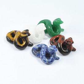 Animal Carved Crystal Ornament Hollow Pan Snake Eight-character Snake Handicraft Decoration