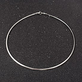 304 Stainless Steel Chain Necklaces, with Lobster Claw Clasps, 17.7 inch(45cm), 3mm