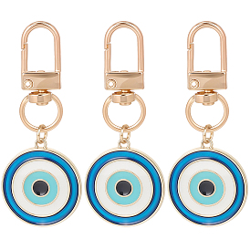 3шт. подвеска из сплава с эмалью от сглаза, с поворотными застежками сплава