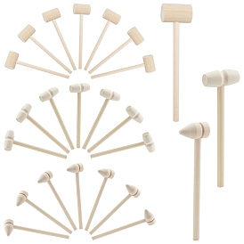 SUPERFINDINGS Wood Hammers, For Jewelry Tools