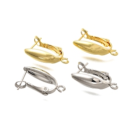 Латунная серьга-кольцо, долговечный, без кадмия и без свинца, стойки покрытие