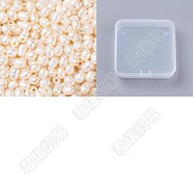 Nbeads Grade B Natural Cultured Freshwater Pearl Beads, Nice for Mother's Day Earring Making, Oval