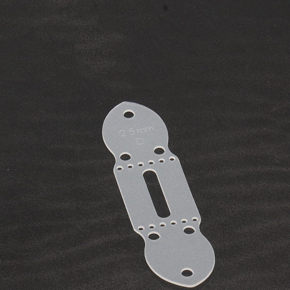 PVC Frosted Leather Punching Positioning Template Set, Belt Holes Templates, for DIY Leathercraft Tools