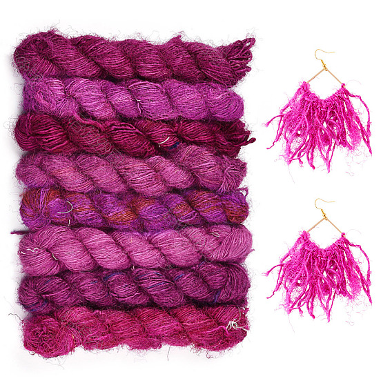 Непальский шнур из чистого шелка, круглые