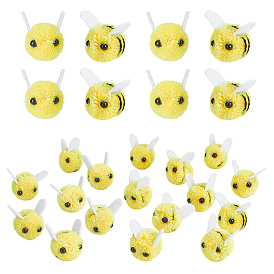 100шт. пчелы полиэстер шерсть помпон шар, для шапок обувь шарфы подвески на сумку аксессуары