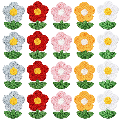 Аксессуары из полиэстера, швейные украшения, цветы/фрукты