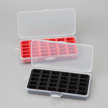 Household Multifunctional 30 Grid Storage Box Portable Bobbin Plastic Belt Sponge Storage Box DIY Sewing Accessories