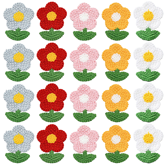 Аксессуары из полиэстера, швейные украшения, цветы/фрукты