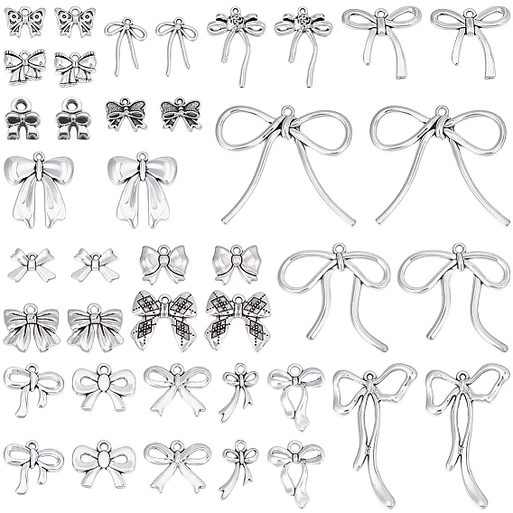 40 шт 20 стили сплава подвески в тибетском стиле, бантом прелести