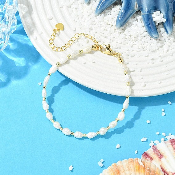 Браслеты из натурального культивированного пресноводного жемчуга для женщин., с немагнитных синтетическими гематита бисера