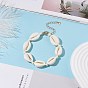 Natural Cowrie Shell Braided Beaded Bracelet for Women