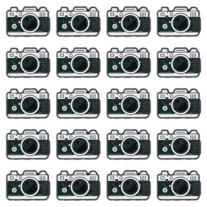 20шт. эмалированные значки для камер, булавки для лацканов из сплава для одежды рюкзака