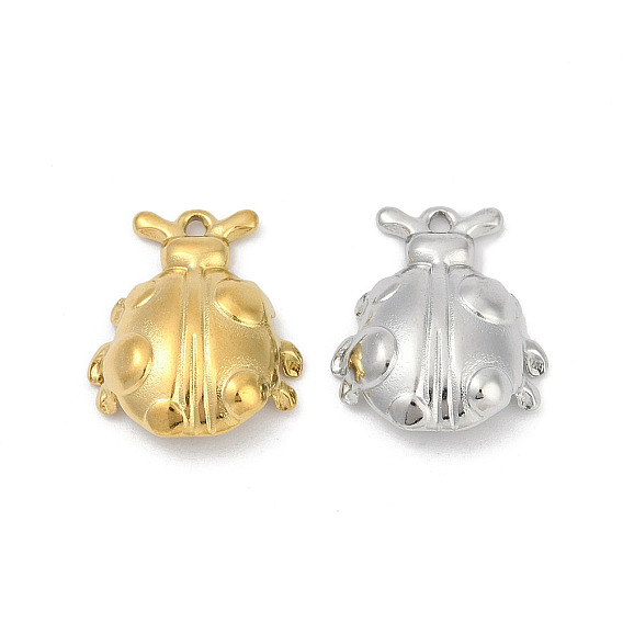 304 подвески из нержавеющей стали, ионное покрытие (ip), очарование божьей коровки