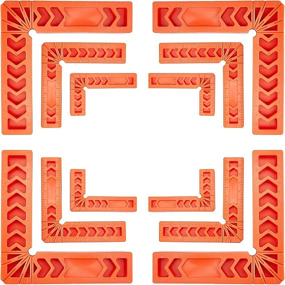 Engineering Plastics Positioning Squares Right Angle Clamps, Woodworking Carpenter Tool, for Picture Frame Box Cabinets Drawers