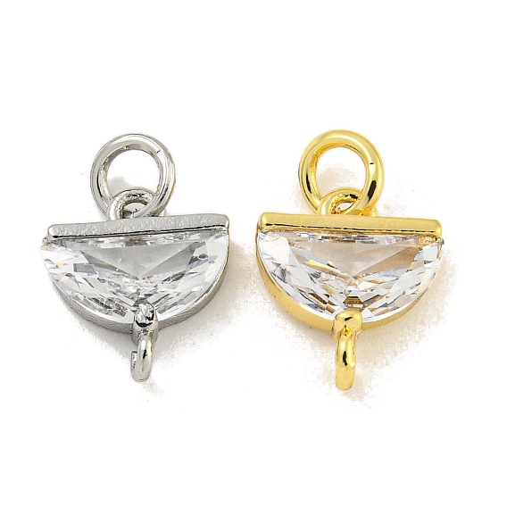 Латунь с дужкой из прозрачного циркония, без кадмия, без никеля и без свинца, полукруглый