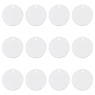 Aluminium Pendants, Laser Cut Pendants, Flat Round, Stamping Blank Tag
