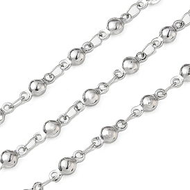 304 из нержавеющей стали Цепи шариковые, пайки, декоративные цепи, с катушкой, 3.5 мм