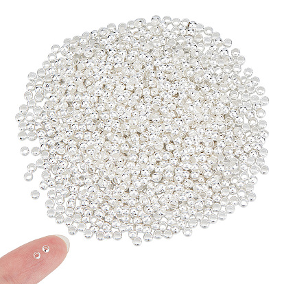 1000 шт. латунные обжимные бусины, рондель