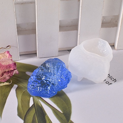Imitation Gemstone Nugget Silicone Storage Molds, Resin Casting Molds, for UV Resin & Epoxy Resin Craft Making