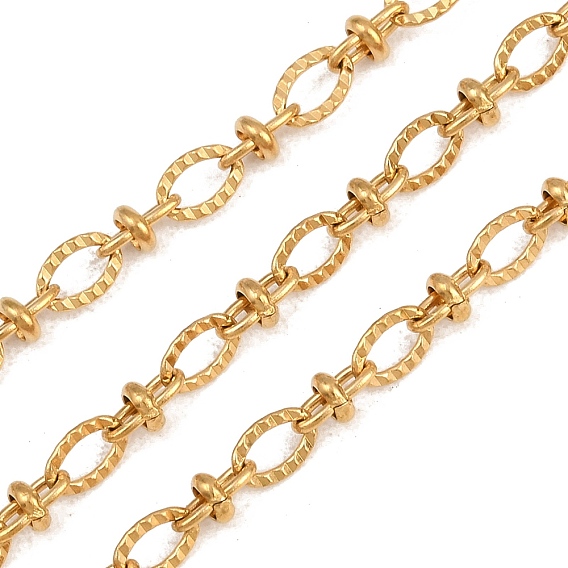 304 цепи из текстурированной нержавеющей стали с овальными звеньями, несварные, с катушкой, ионное покрытие (ip)