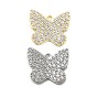 Латунные микро проложить кубического циркония прелести, бабочка, без свинца и без кадмия, долговечный